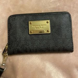 Michael Kors Black Wristlet Wallet